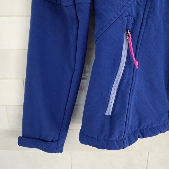 North Face Shellrock Apex Zip Fleece Lined Softshell Zip-Up Jacket Blue Women XS - Picture 3 of 6
